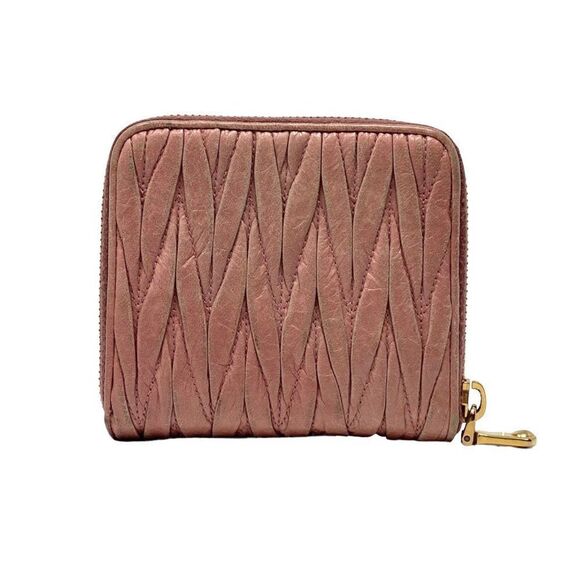 Miu Miu Pink Quilted Wallet - Picture 2 of 9